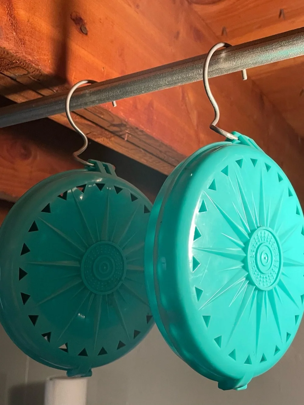 Vintage Fuller Brush Closet Deodorizer Hanging Holder Teal